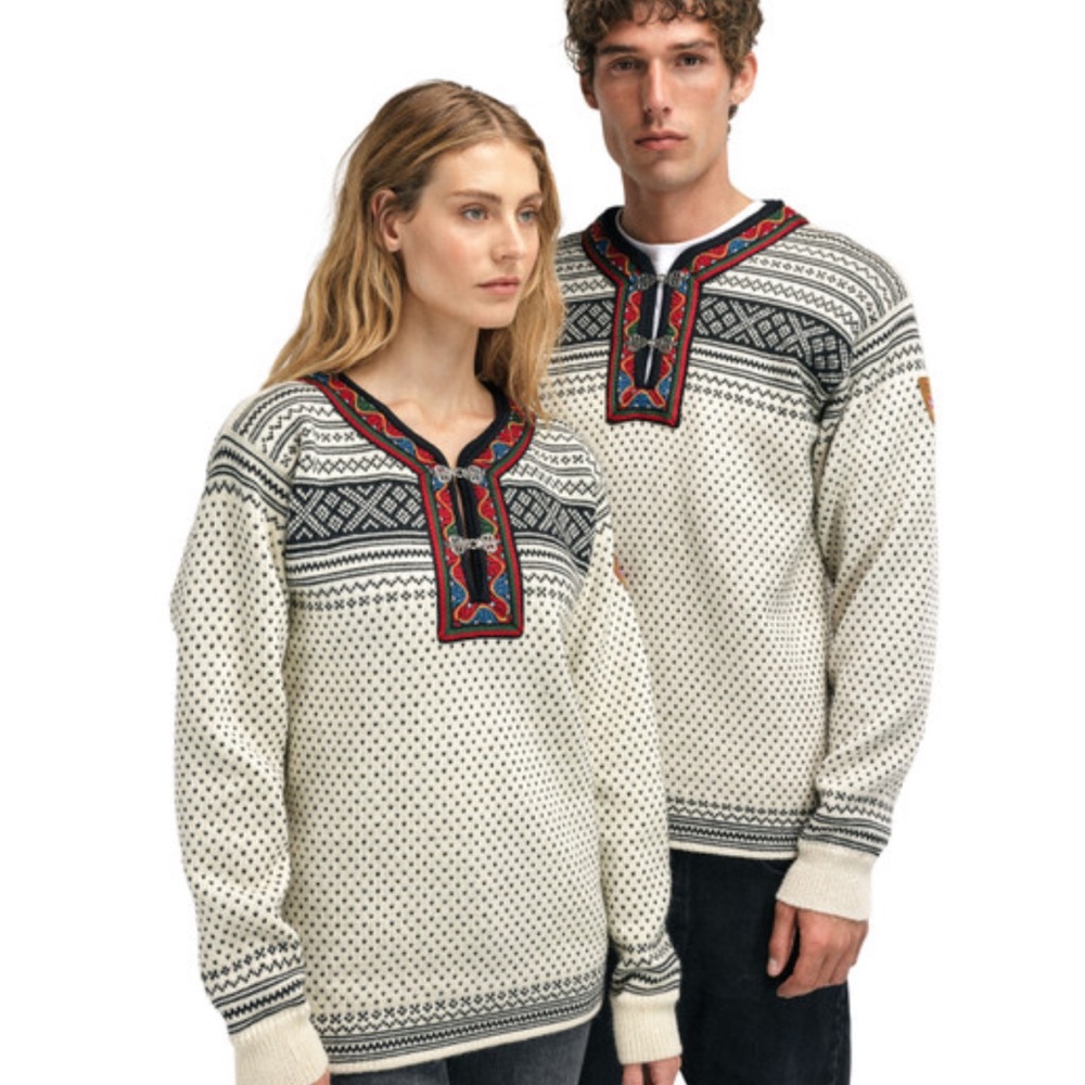 Dale of Norway Setesdal Unisex Sweater in Off White - Picture 2 of 12